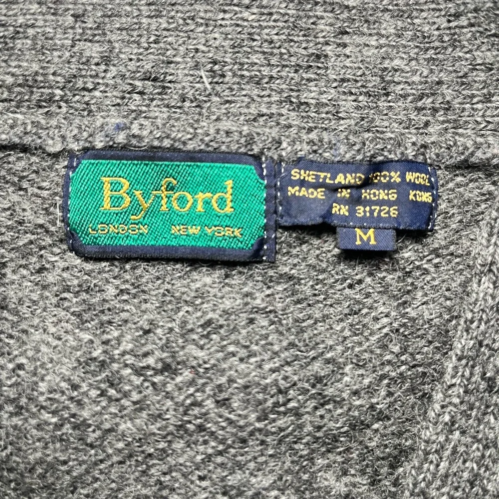 Vintage Byford Shetland Wool Arygle Vest Mens Medium Grandpacore Preppy